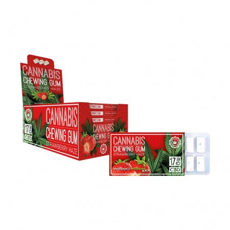 Multitrance Cannabis Strawberry Haze 17mg CBD Chewing Gum 17g